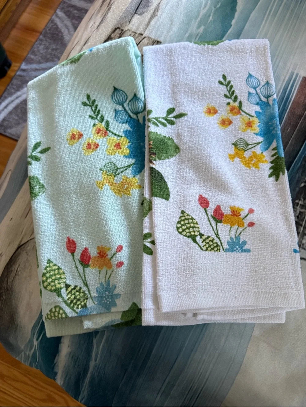 New Set of 4 Kohl's Bird Nest Hand Towel Set